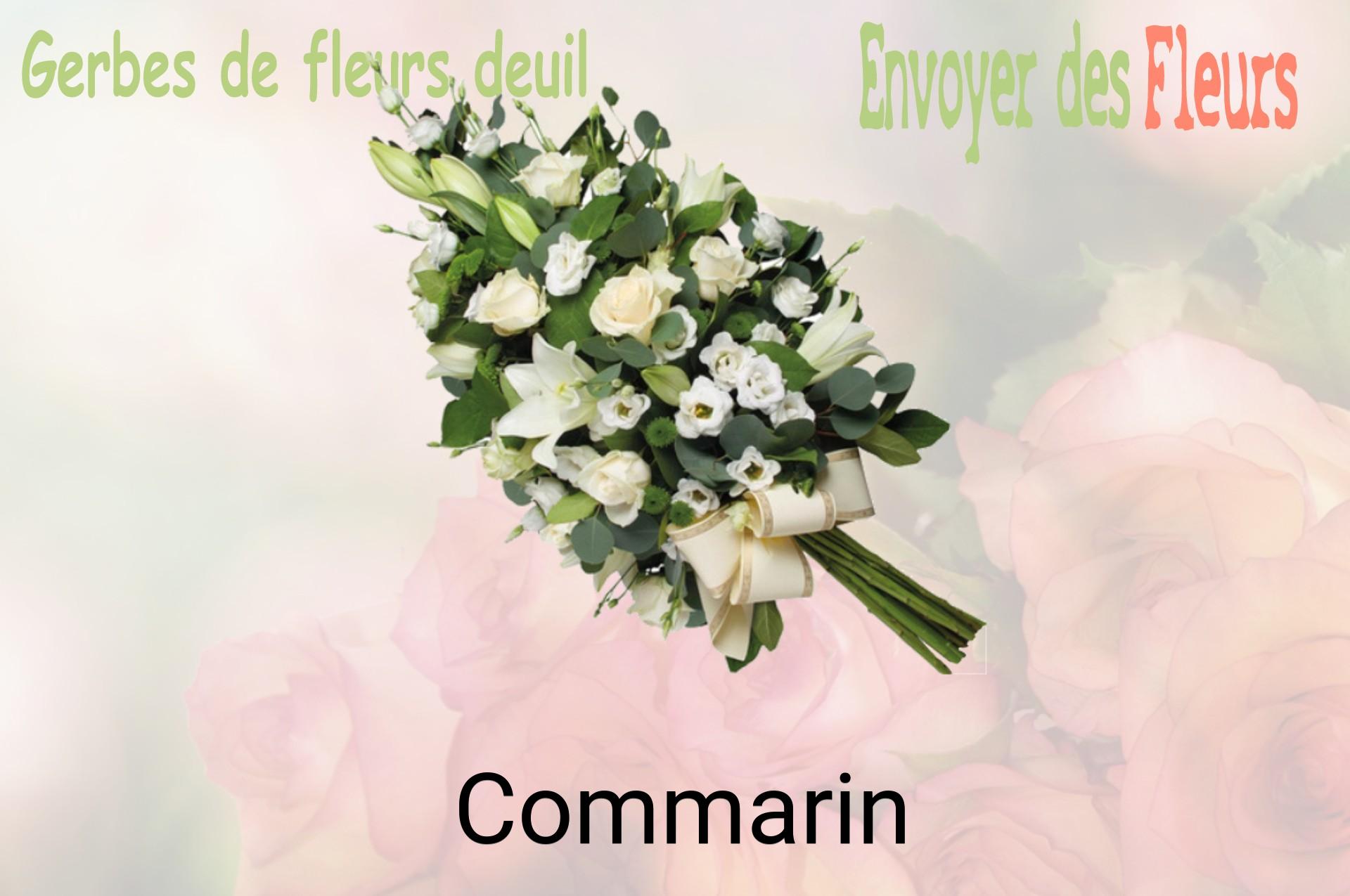 Gerbe de fleurs de deuil livrée à Commarin